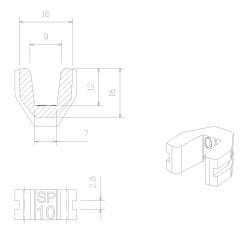 TECHPULLEY SP10(4pcs) KAYDIRICI KIZAK (Slider)