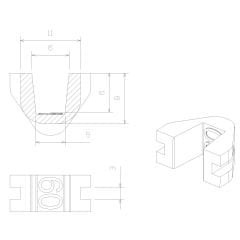 TECHPULLEY SP09(3pcs) KAYDIRICI KIZAK (Slider)