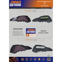 Piaggio Medley 150 (20-23) / Aprilia SR GT 200 (21-24) DNA TEMİZLENEBİLİR PERFORMANS HAVA FİLTRESİ