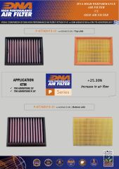 KTM 790/890 ADV/SMT (21-25) DNA TEMİZLENEBİLİR PERFORMANS HAVA FİLTRESİ