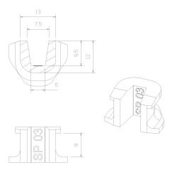 TECHPULLEY SP03(3pcs) KAYDIRICI KIZAK (Slider)