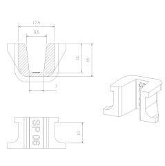 TECHPULLEY SP06(4pcs) KAYDIRICI KIZAK (Slider)