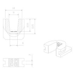 TECHPULLEY SP08(3pcs) KAYDIRICI KIZAK (Slider)