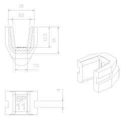 TECHPULLEY SP11(8pcs) KAYDIRICI KIZAK (Slider)