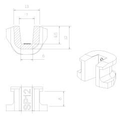 TECHPULLEY SP12(3pcs) KAYDIRICI KIZAK(Slider)