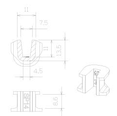 TECHPULLEY SP14(3pcs) KAYDIRICI KIZAK(Slider)