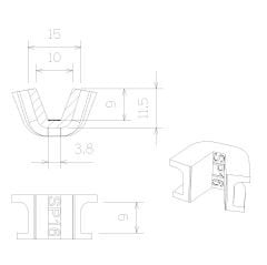TECHPULLEY SP16(3pcs) KAYDIRICI KIZAK(Slider)